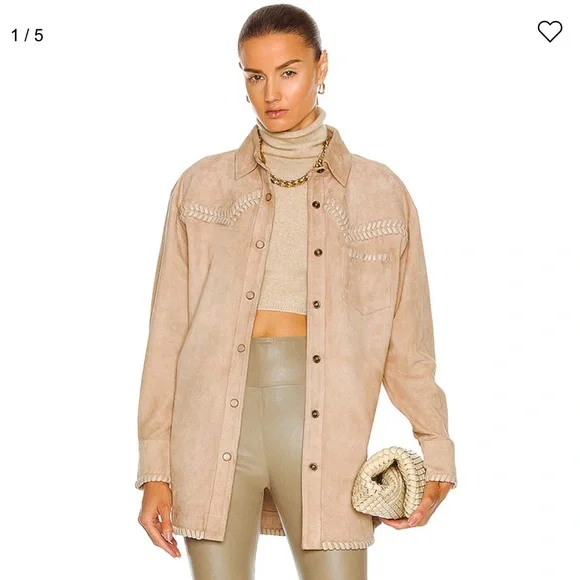 Retrofete Penny Suede Shirt - Picture 1 of 12